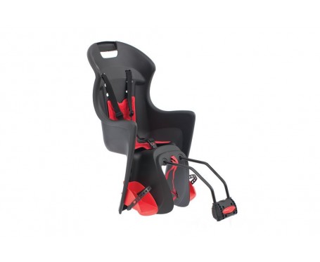 Childs bike seat Black/Red 9-22kgs. Approx 18 months to 3 years old. Avenir Snug Child seat